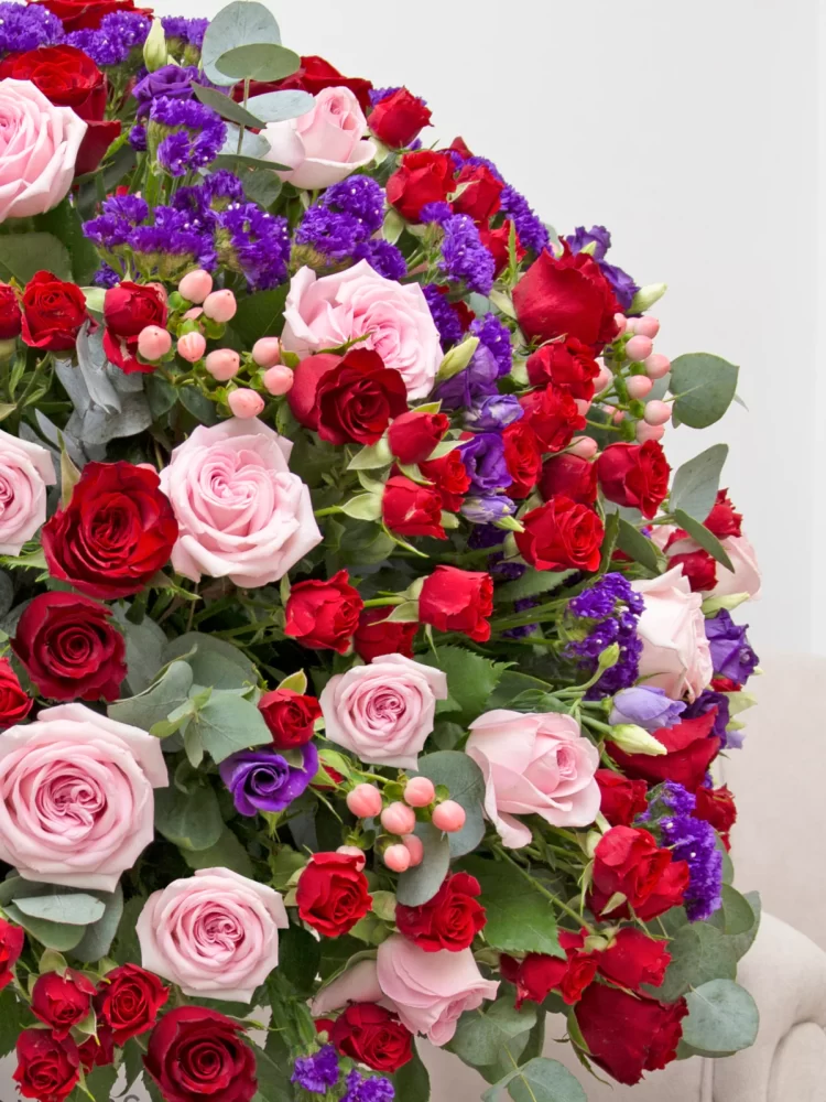 Spray Red Roses Luxury Arrangement