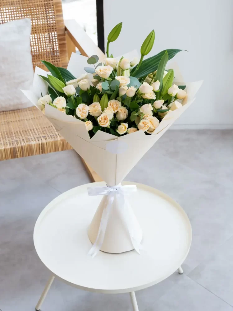 Spray Roses Lily Bouquet